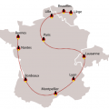 Spirou Tour Map (ill. Dupuis)