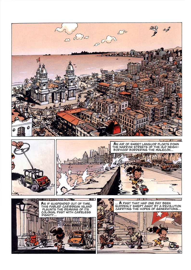 Spirou in Cuba p.8 (ill. Dupuis, Tome & Janry; SR scanlation)