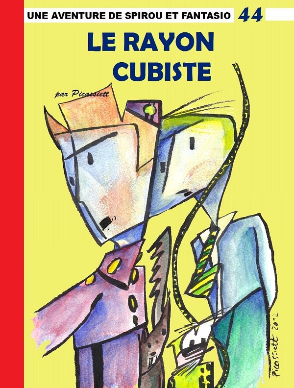 'Le rayon cubiste' (ill. "Picassiett" / Dominique Guillaumont / Pigling-bland; via InediSpirou)