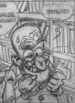 Sketch for Spirou #54 (ill. Yoann, Vehlmann; (c) Dupuis)