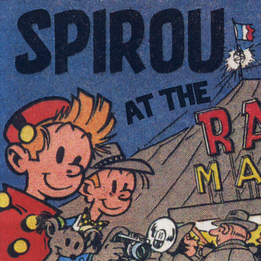 Spirou at the Radio Circus Marcel Fort (ill. Franquin; (c) Dupuis; SR scanlation)