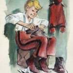 Homage to Spirou (ill. Follet; (c) Dupuis and the artist; image via Artcurial)