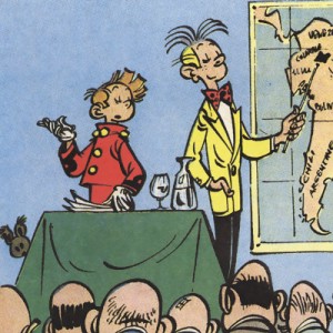 From 'The Marsupilami Thieves' teaser, from JdS #728 (ill. Franquin; (c) Dupuis and the artist; SR scanlation)