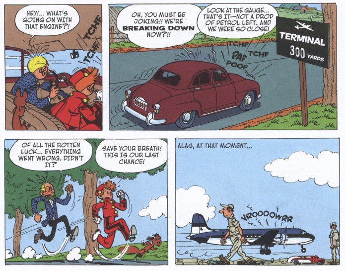 From Spirou #5 'The Marsupilami Thieves' by Cinebook (ill. Franquin; (c) Cinebook, Dupuis and the artist)