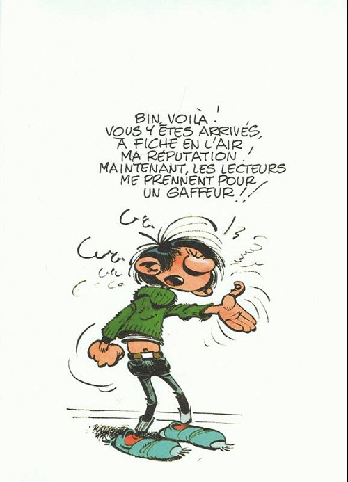 Gaston Box Set supplement (ill. Franquin and Dupuis; (c) Dupuis and the artist)