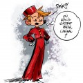 Spirou looking for Spip (ill. Denis Goulet; (c) Dupuis and the artist)