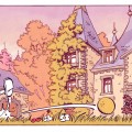 Spirou and Fantasio from 'La Maison dans la mousse' (ill. Olivier Clero after Fournier; (c) Dupuis and the artists; from deviantart)