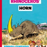 Spirou #6 'The Rhinoceros' Horn' English Cinebook cover (ill. Franquin; (c) Cinebook and the artist)