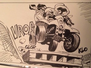 Panel from Spirou #55 (ill. Yoann & Vehlmann; (c) Dupuis and the artists; image from inedispirou.com)