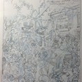 Pencils for page or panel from Spirou 55 (ill. Yoann & Vehlmann; (c) Dupuis and the artistsl image from facebook.com)