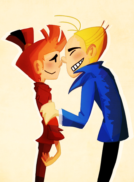 Spirou and Fantasio, silly doodle (ill. MariChan27; (c) the artist; Spirou (c) Dupuis; image from deviantart.com)
