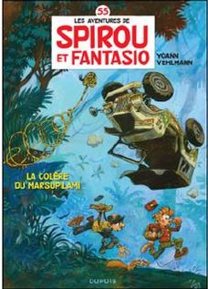 'La Colère du Marsupilami' cover (ill. Yoann & Vehlmann; 2015/2016 (c) Dupuis and the artists; image from spirou.perso.free.fr)