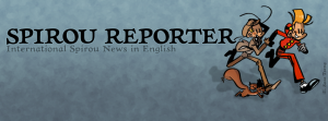 Spirou Reporter header image for Facebook (ill. Sasa Tseng)