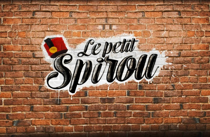 Working logo for 'Le Petit Spirou' film (image from facebook.com/Nicolas-Bary-186707934726362/)