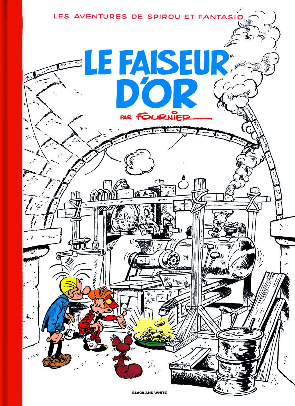 Spirou & Fantasio #20 'Le Faiseur d'or' VO cover ("The Gold Maker"; ill. Fournier; Copyright (c) Dupuis and the artist; image from facebook.com)