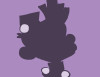 Spirou silhouette (ill. Tebo; Copyright (c) Dupuis and the artist; image from supertebo.com)