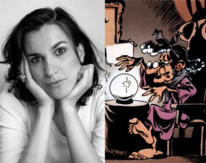 Armelle as a psychic in 'Le Petit Spirou' (ill. Tome & Janry, photo Copyright (c) abaca; photo from alchetron.com)