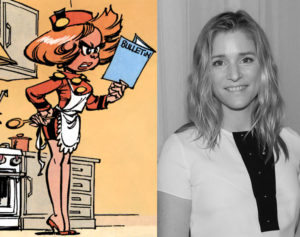 Natacha Régnier as la maman (Mommy) in 'Le Petit Spirou' (ill. Tome & Janry, photo Copyright (c) BestImage; photo from wallpaperhdcool.com)