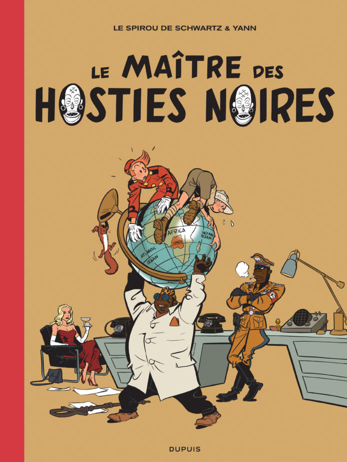 'Le Maître des hosties noires' TL cover ("Master of the Black Hosts"; ill. Schwartz & Yann; Copyright (c) 2016 Dupuis and the artists; image from dupuis.com)